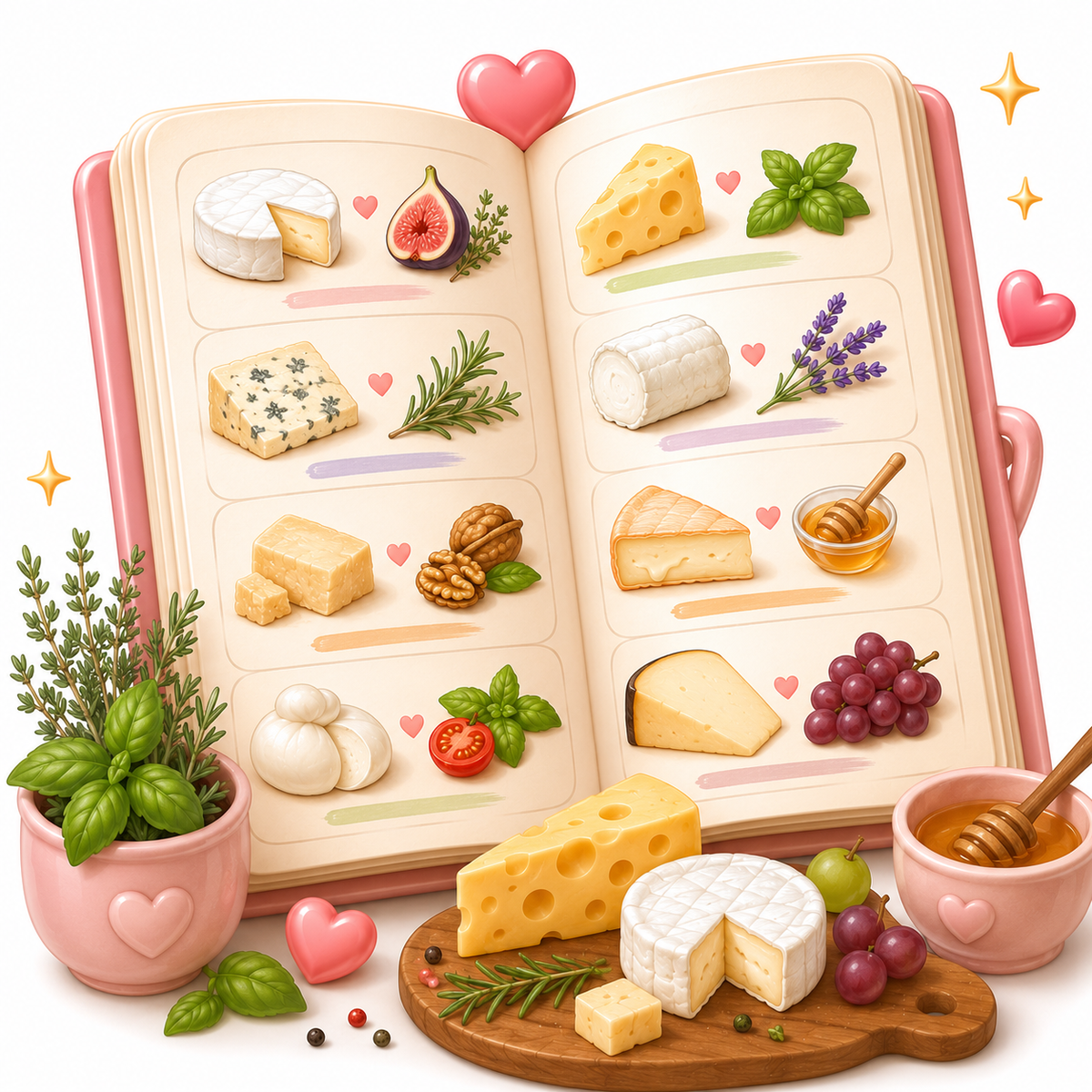 Cheese Flavor & Herb Pairing Sheets