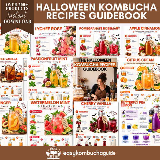 The Halloween Kombucha Recipes Guidebook
